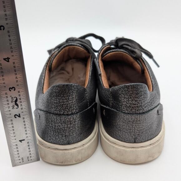 Frye Pewter Low Top Sneakers Shoes Women's Charcoal Metallic Size US6.5M EU37 - Picture 4 of 12
